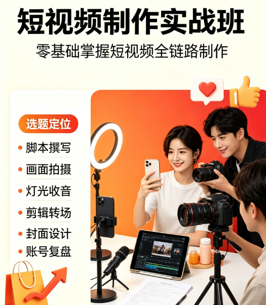 大课集训-短视频制作实战班
