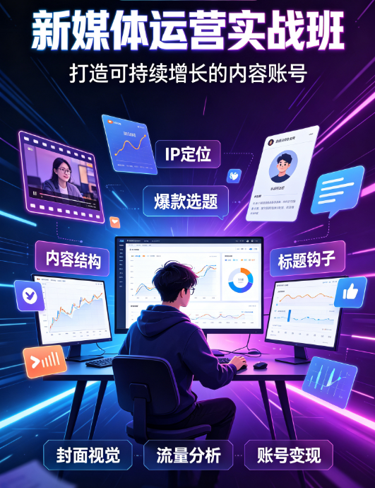 大课集训-新媒体运营实战班