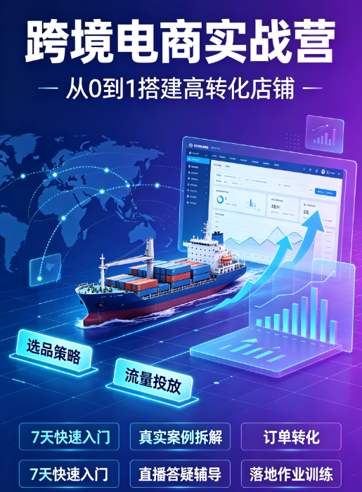 沙龙公开课-跨境电商实战班（TK-Shop）